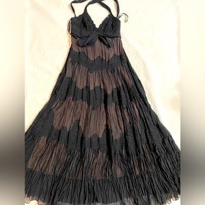 Preowned BCBG MAXAZRIA Beaded Maxi Evening Dress